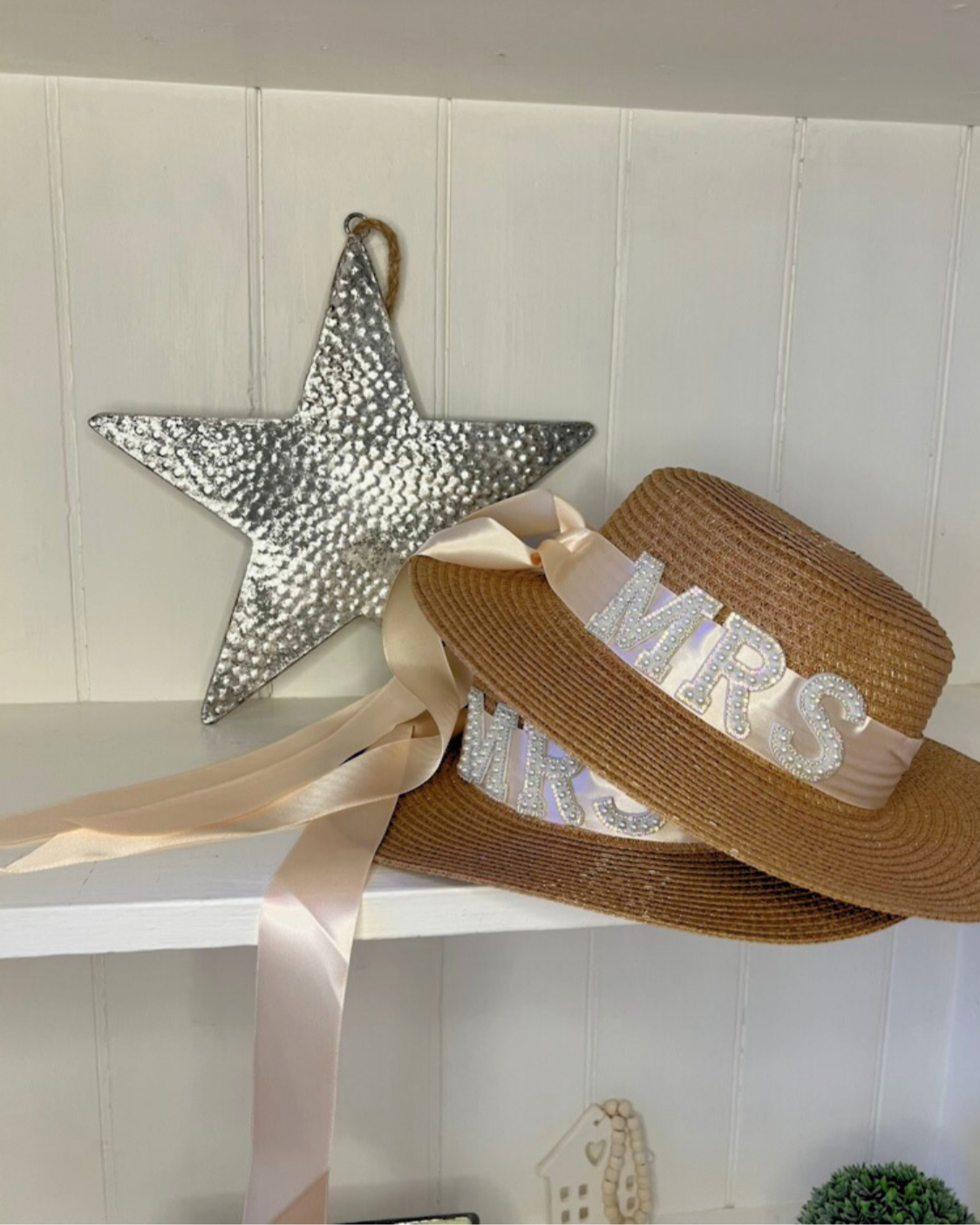 Mrs Pearl Ribbon Sun Hat