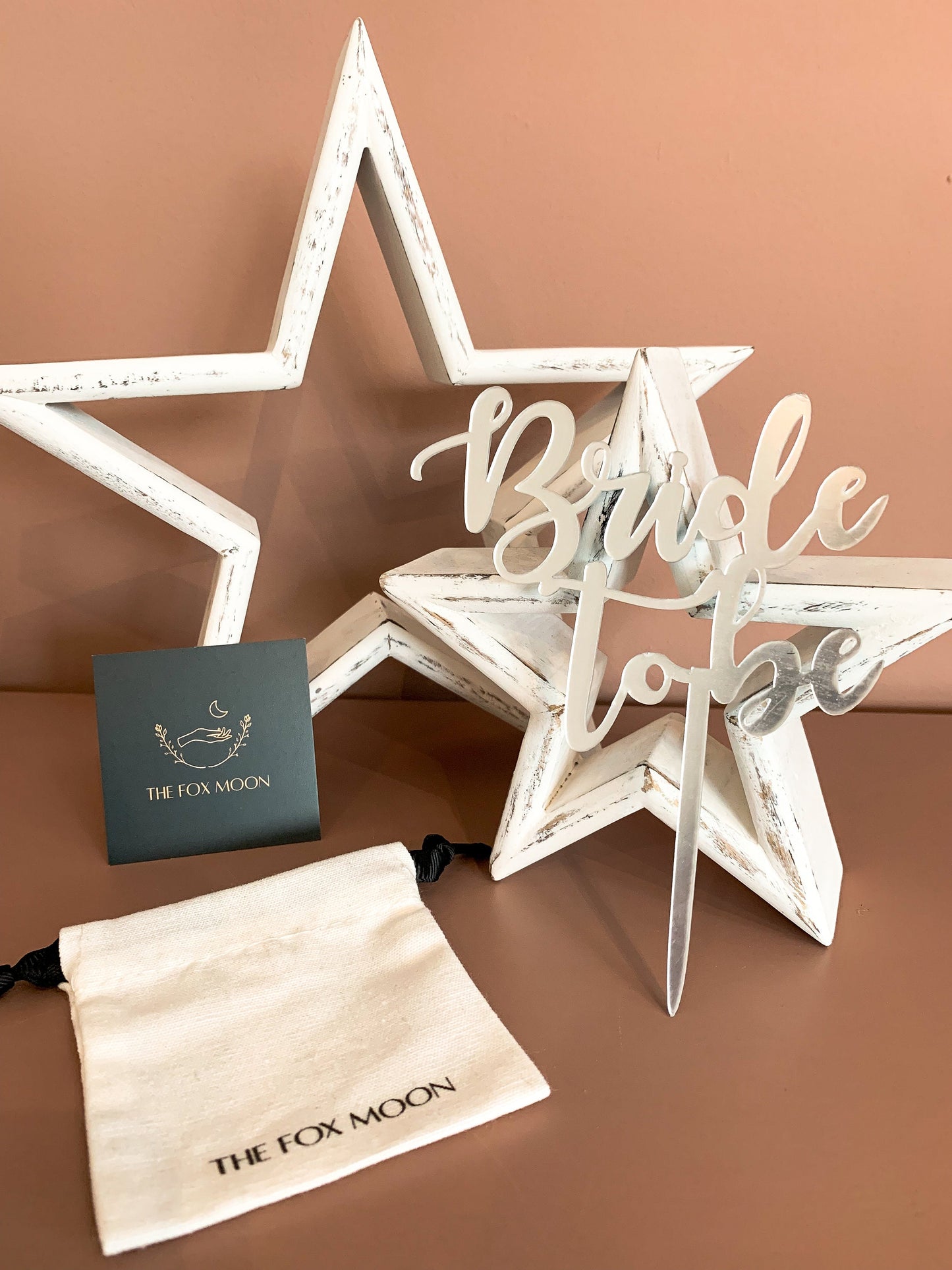Metallic Bride to Be Cake Topper