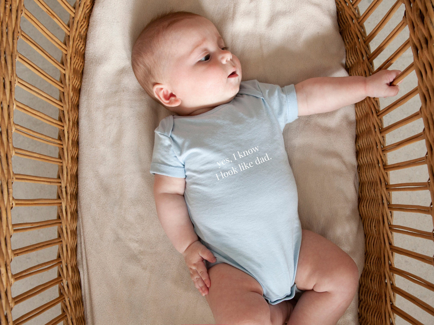 Yes, I know I Look Like Dad Baby Grow