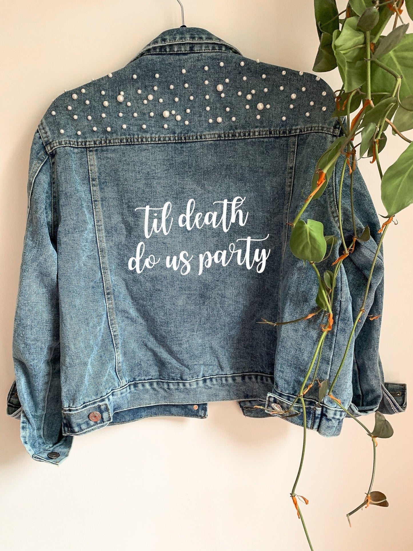 Til Death Do Us Party Denim Jacket