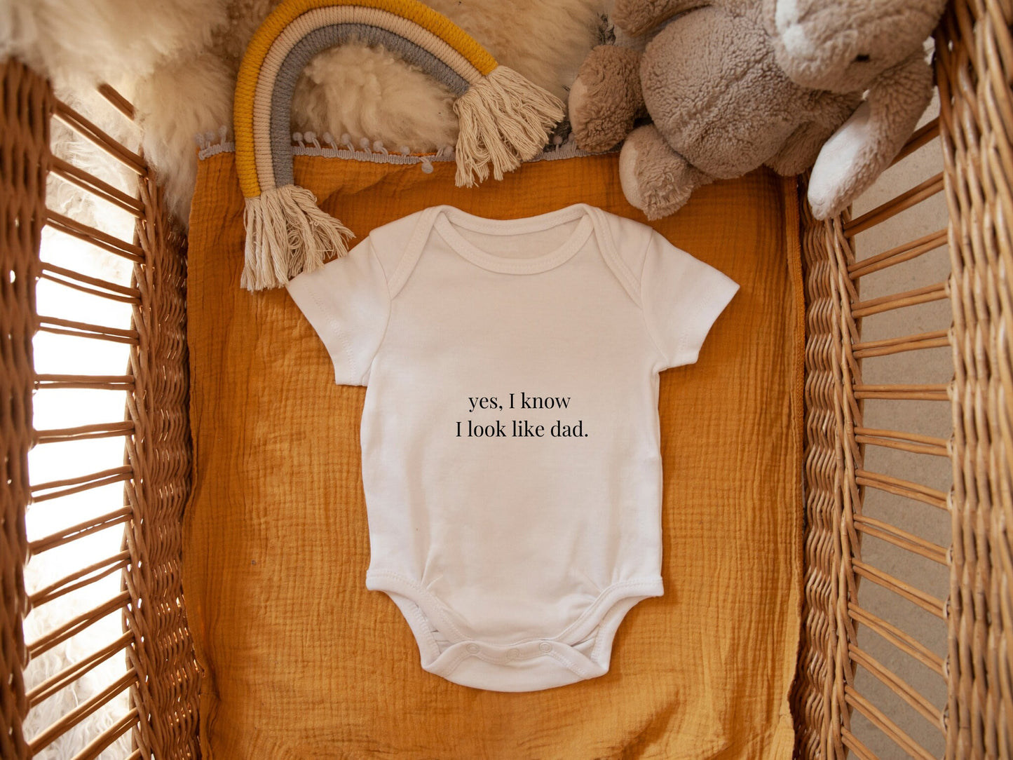 Yes, I know I Look Like Dad Baby Grow