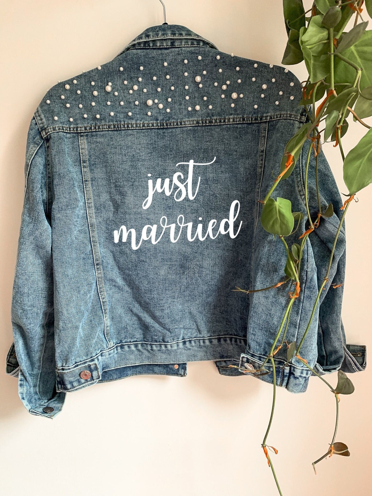 Pearl Just Married Demin Jacket